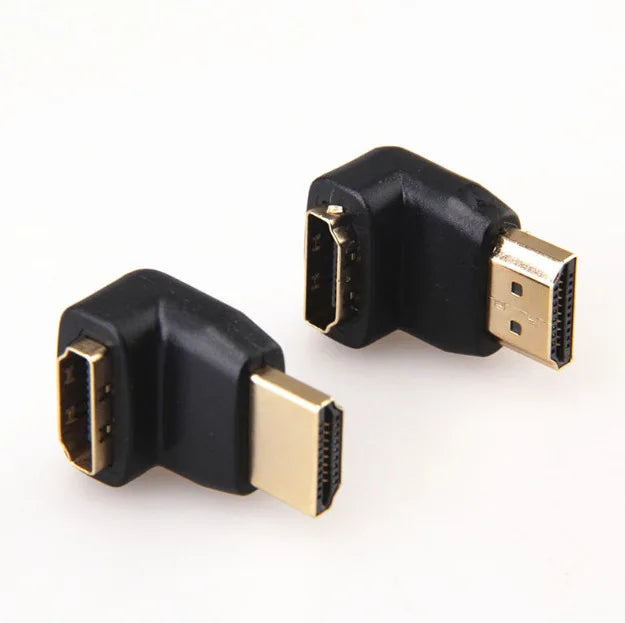 Custom HD adapter 90 degree 270 degree right Angle side bend male to female elbow conversion TV turning head Manufacturer
