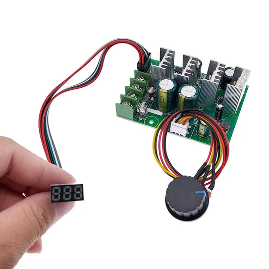 Custom Digital display PWM speed controller 30A DC motor 0~100% adjustable drive module Input 12V 24V Manufacturer