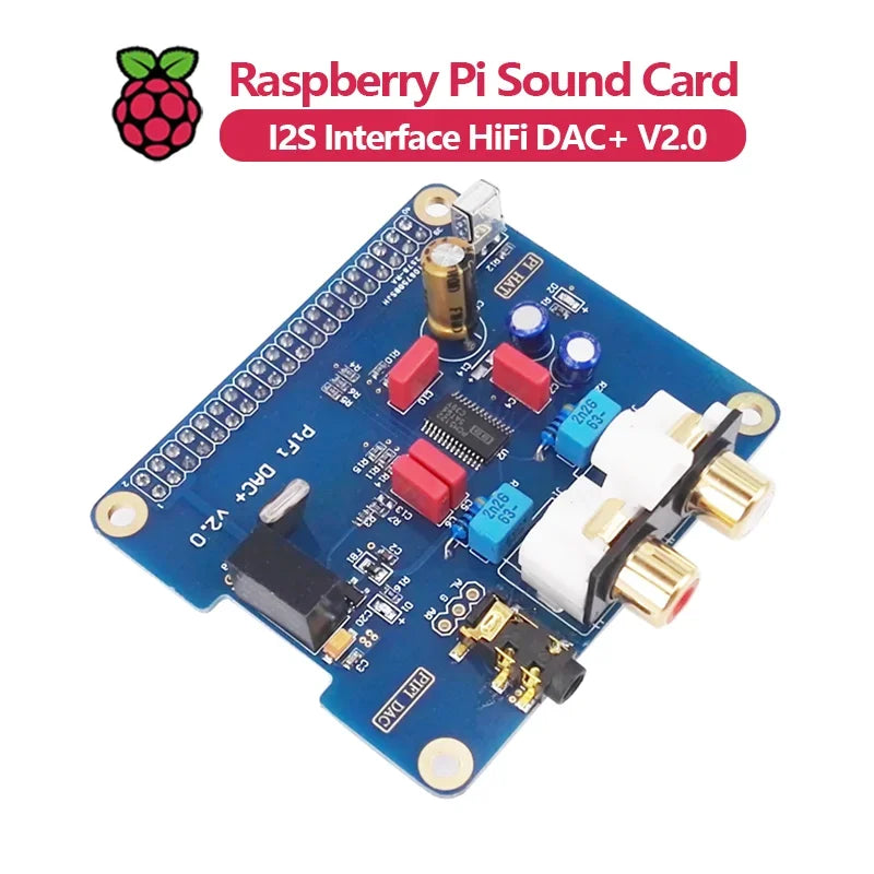 Raspberry Pi 5/4/3B+ HIFI DAC+ Sound Card I2S Interface PiFi DAC+ V2.0 Custom  Custom