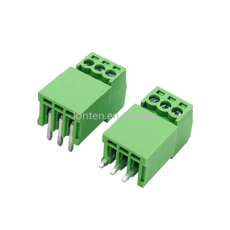 Custom 5sets 15EDG 2.54mm Pitch Screw Wiring Plug-in Terminal Plug Welding Plate Socket 2p 3p 4p 5p 6p Manufacturer