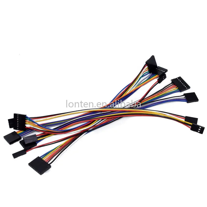 Custom 2.54MM Pitch Dupont Line Female / Male 2P 3 4 5 6 7 8 9 10 Pin Dupont Cable Connector Jumper Cable Wire 10cm/20cm/30cm Manufacturer