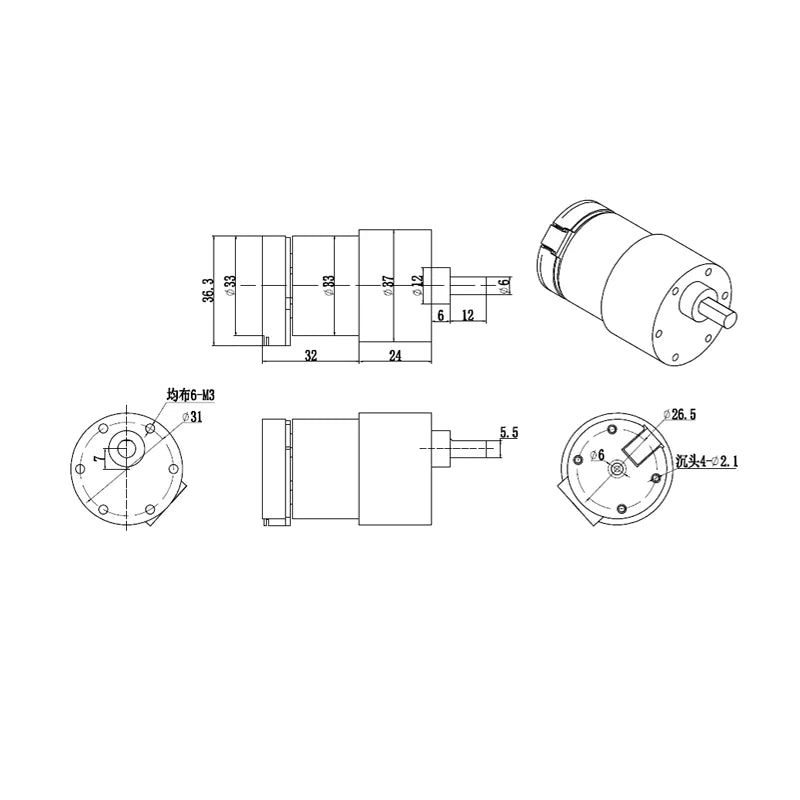 Custom PCBA High precision optical code disk 500 line for DC motor with photoelectric encoder Manufacturer