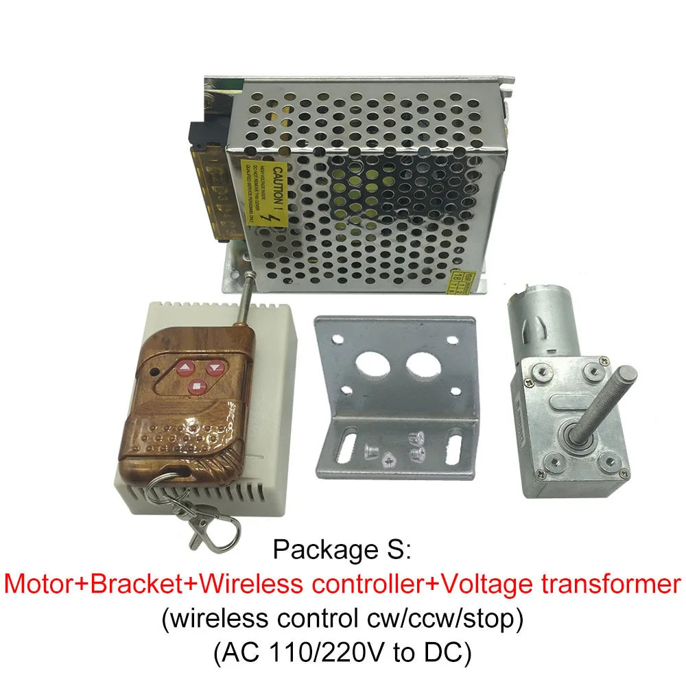 Custom 4632-370 12V Volt DC Worm Gear Reducer M6 Screw Shaft Length 50MM Worm Geared Motors Reversed Reduction Motor 4632-370 Manufacturer