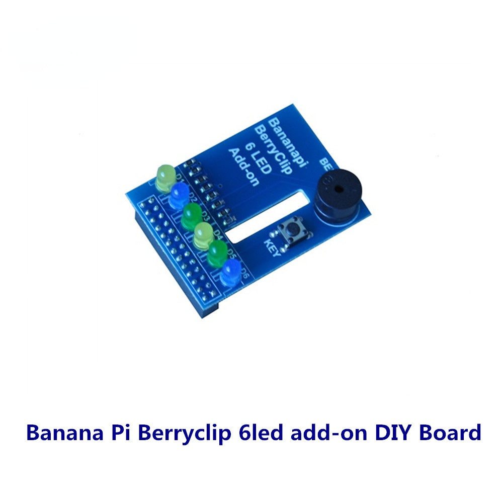 Banana Pi BerryClip 6 LED Module Python Learning Add-on Board Custom PCB pcba led samsung 301