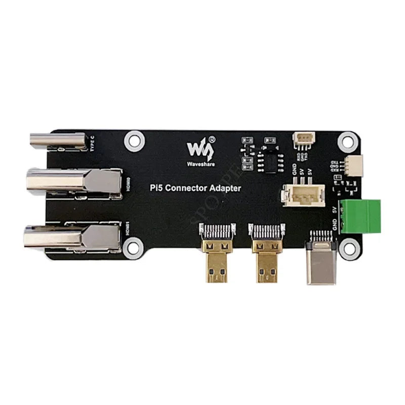 Custom Raspberry Pi 5/4B Extension Board Adapter Micro for to for 4K All Ports to USB Side HAT for PI5