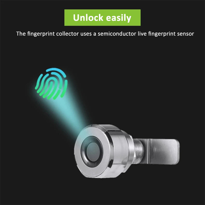 Custom Lontensmart home  fingerprint Furniture mini Safety Stainless Steel Keyless biometric furniture drawer Smart Lock smart door loc Manufacturer