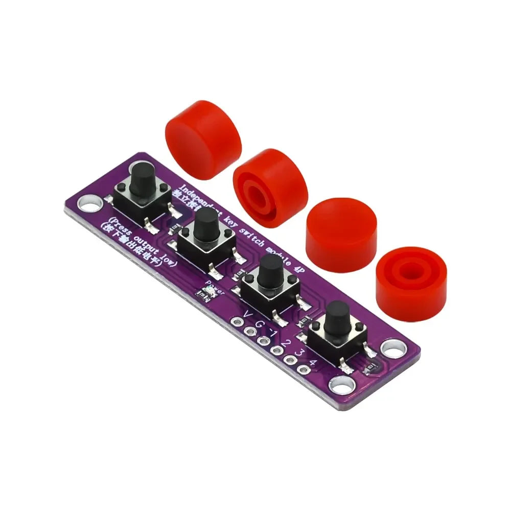 Touch four button switch module compatible with Arduino development board sensor Raspberry PI 51 MCU suite Customize