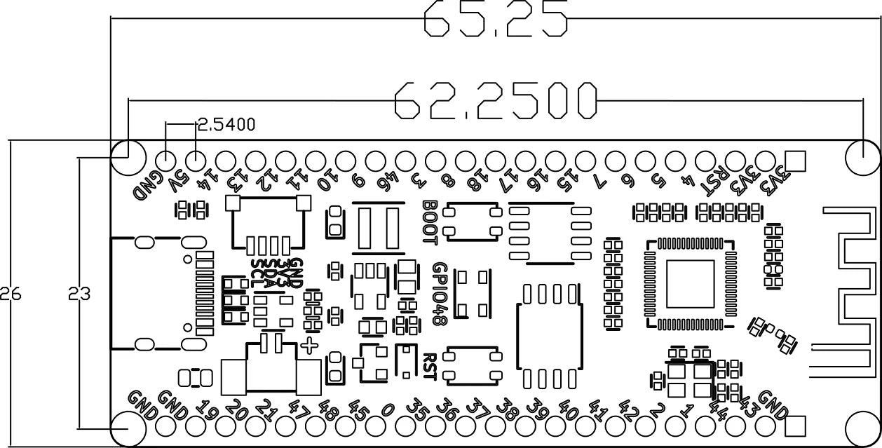 Custom Custom Banana PI ESP32 S3 Low Power Microcontroller Development Board Support 2.4 GHz Wi-Fi For ESP-IDF MicroPython Manufacturer