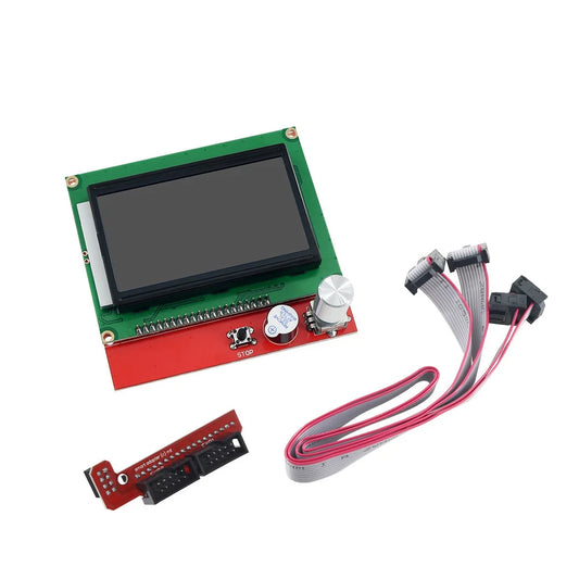 Custom 12864 LCD  Smart Parts  1.4 Controller Control Panel LCD 12864 Display Monitor  Blu Screen Module For Anet A6 Manufacturer