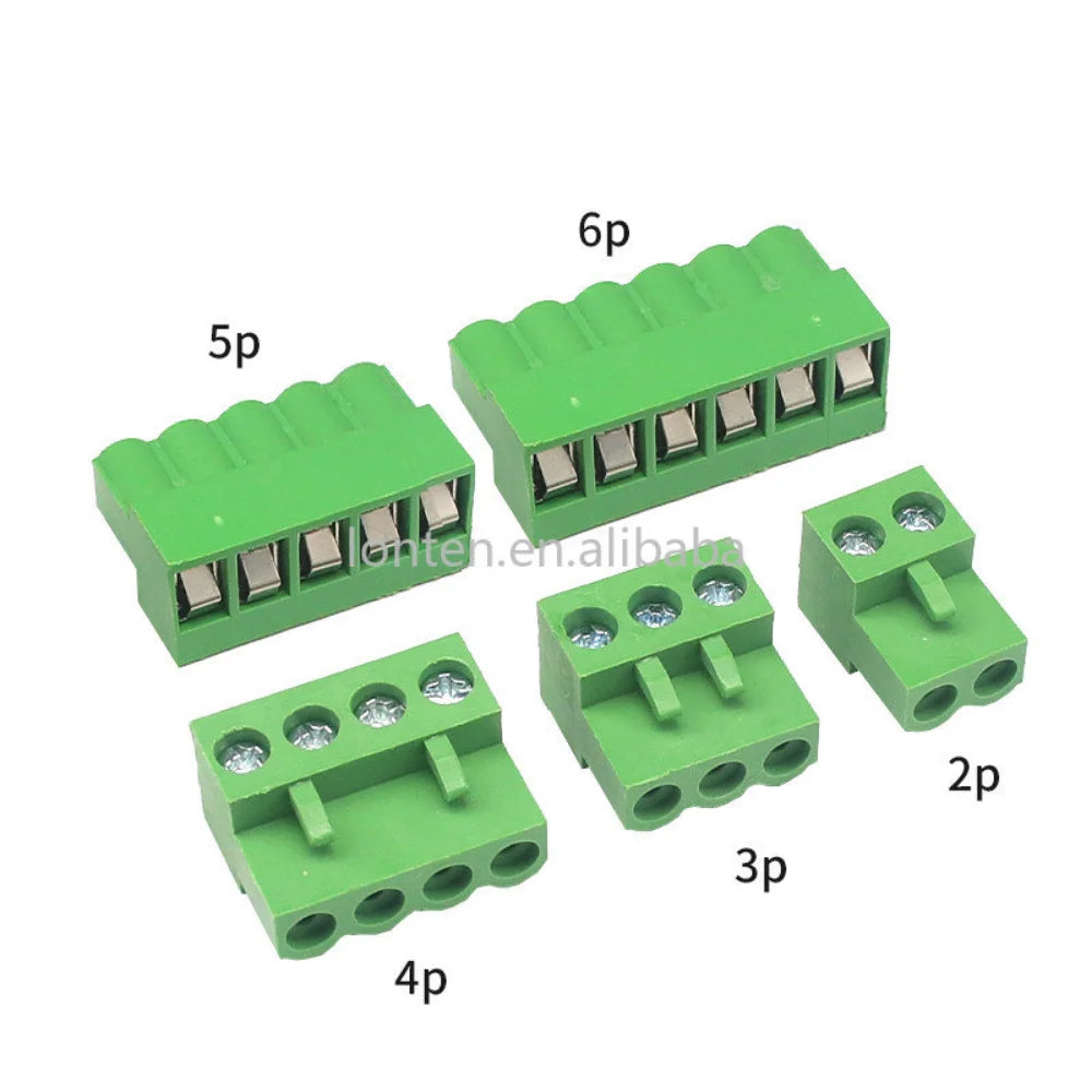 Custom HT5.08 2P/3P/4P/5P6P/8P/10P Pluggable Through Hole Terminal 300V 10A HT 5.08mm Pitch PCB Connector Screw Terminal Block Manufacturer