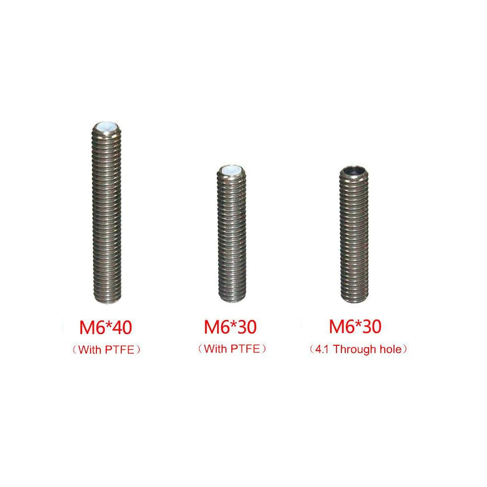 Custom Stainless Steel Throat Long M6 30mm 40mm Threaded For MK8 MK9 1.75mm Filament 3D Printers Parts Tube Full Metal Part 4.1 Manufacturer