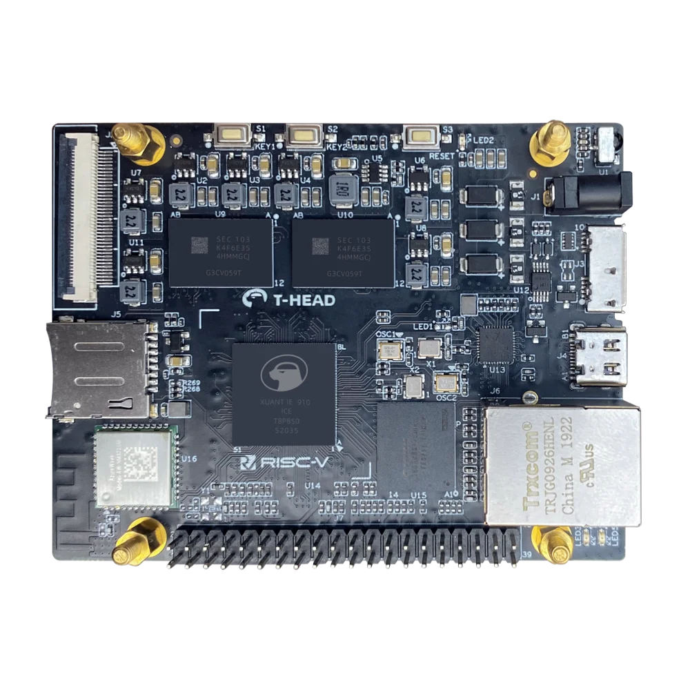 Custom T-head RVB-ICE Development Board,Dual-core XuanTie C910 RISC-V 64GC ,1.2GHz, Support Android/Debian System Manufacturer