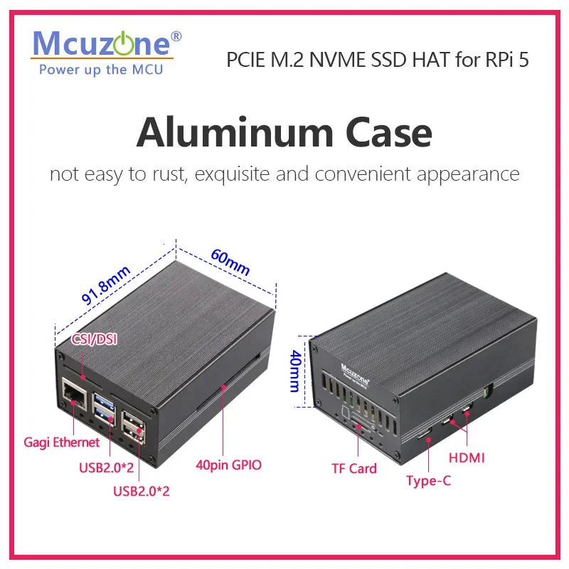 New Generation 3 MPS2242 PCIE M.2 NVME SSD HAT for Raspberry Pi 5 2230 2242 Custom Support Electronic Components