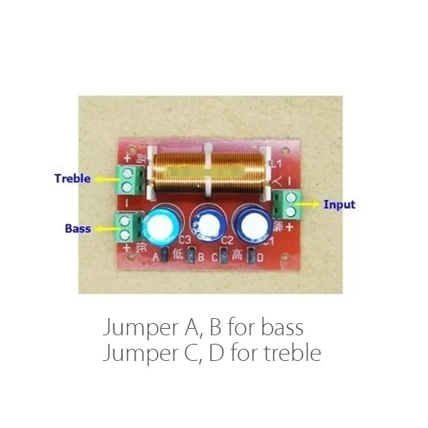 Custom 1Pcs YLY-2088 double 2 way 400W Adjustment treble/bass frequency divider speaker audio crossover filter modules Manufacturer