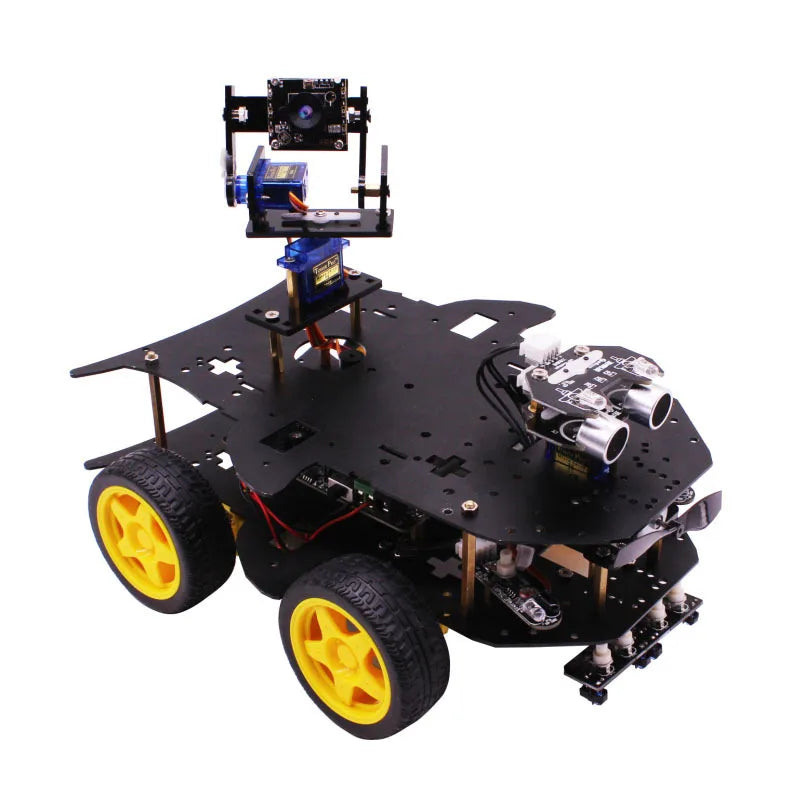 Custom Chuangke Teaching Raspberry Pi 4 Generation Smart Car WiFi Camera AI Video Robot 4WD Manufacturer