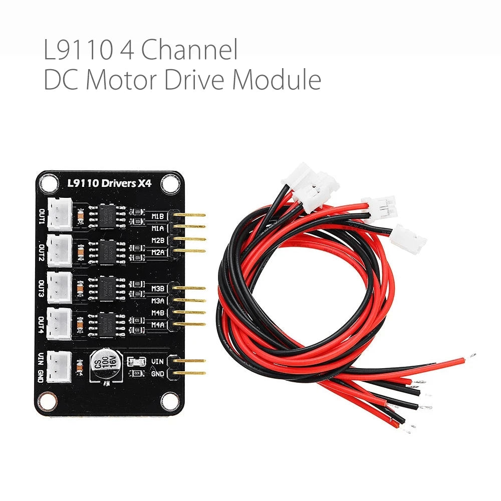 Custom 5-20V DC Motor Drive Module L9110 4 Channel Motor Driver Board with cable Module Manufacturer