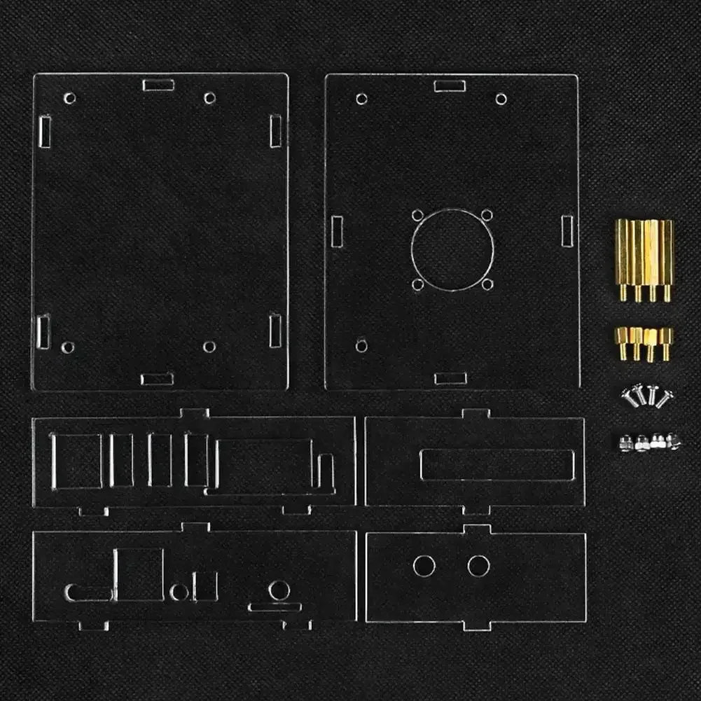 Custom Newest For Raspberry Pi 5 Acrylic Case Transparent Shell Optional Cooling Fan Aluminum Heatsink for for Raspberry Pi 5 Manufacturer