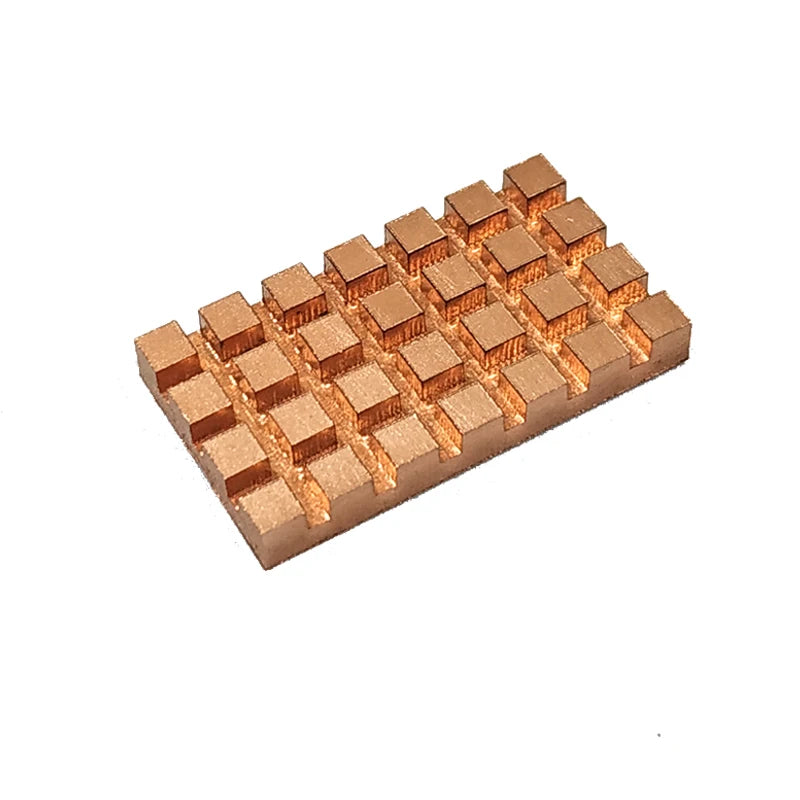 Custom Pure Copper Heatsink Cooler Heat Sink Thermal Conductive Adhesive for M.2 NGFF 2242 PCI-E NVME SSD 32x18mm Manufacturer