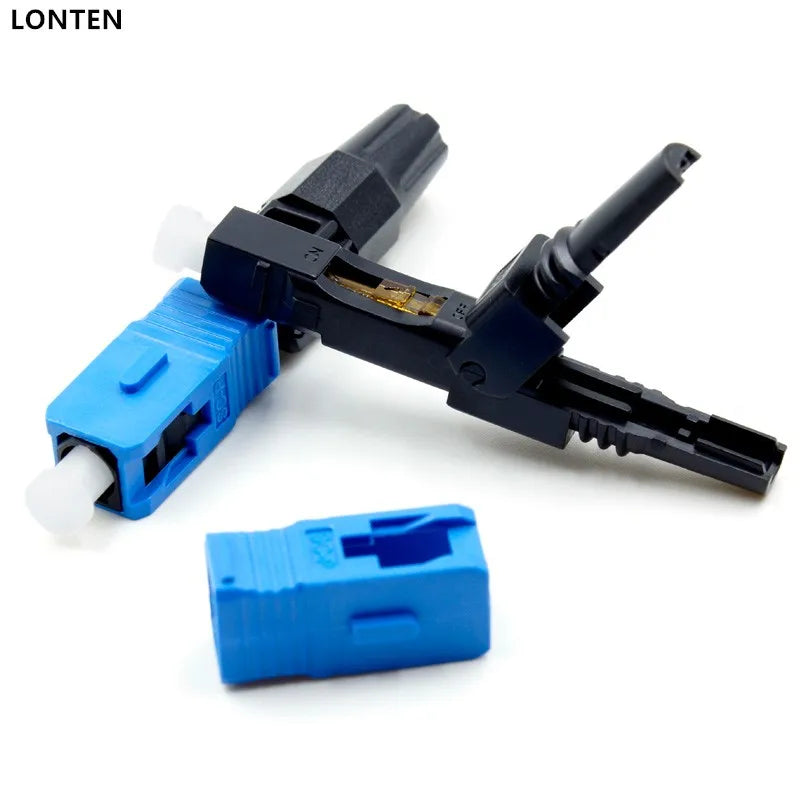 Custom FTTH SC UPC APC single-mode fiber optic SC quick connector FTTH Fiber Optic Fast Connector SC Connector Manufacturer