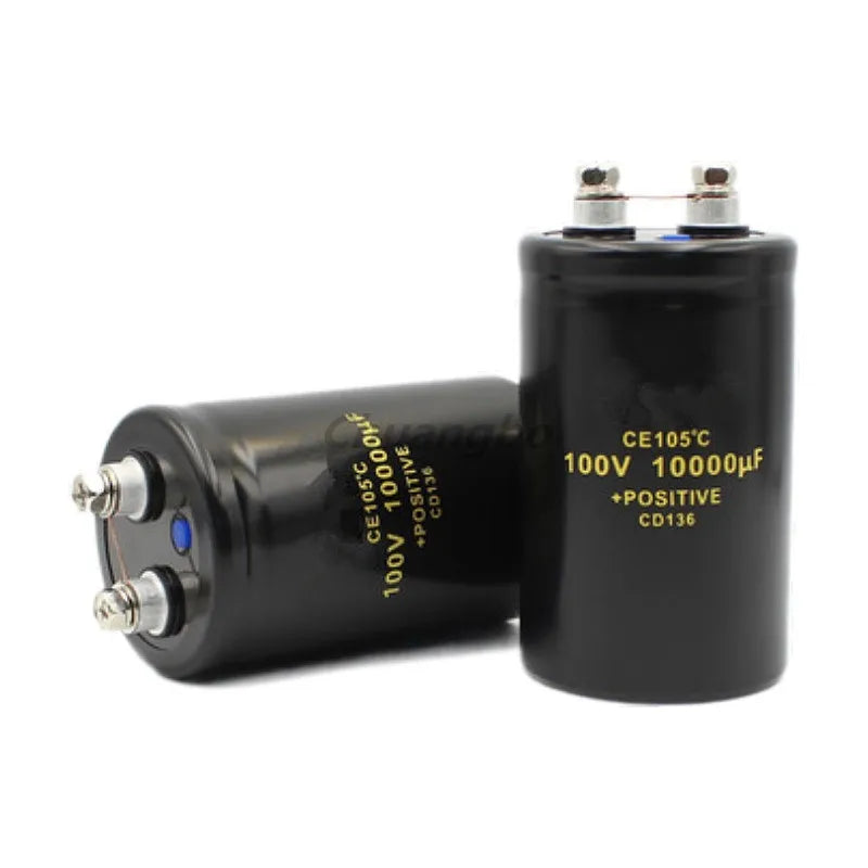 Custom 100V10000UF 50*80MM 10000UF 100V Aluminum Screw Audio Filtering Electrolytic Capacitor 105 CD136 Manufacturer