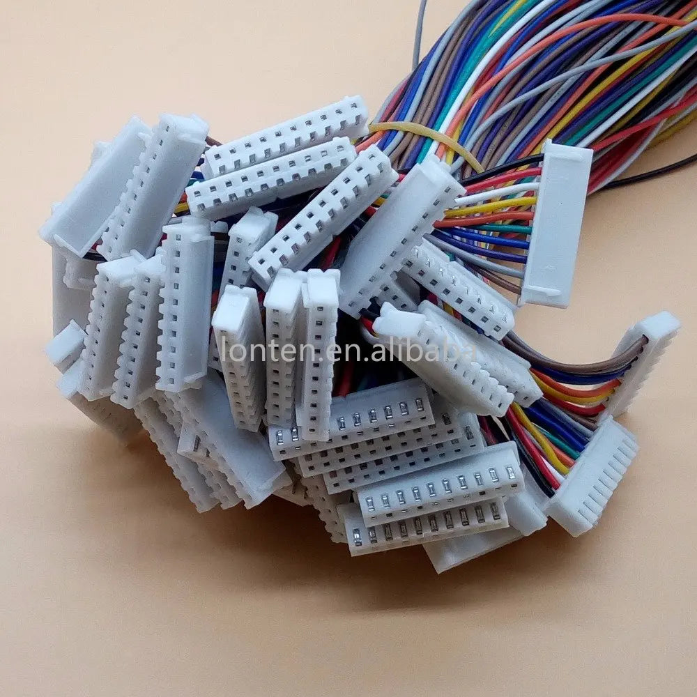 Custom 10pcs/lot JST XH 2.54 2/3/4/5/6/7/8/9/10 Pin Pitch 2.54mm Connector Plug Wire Cable 30cm Length 26AWG Manufacturer