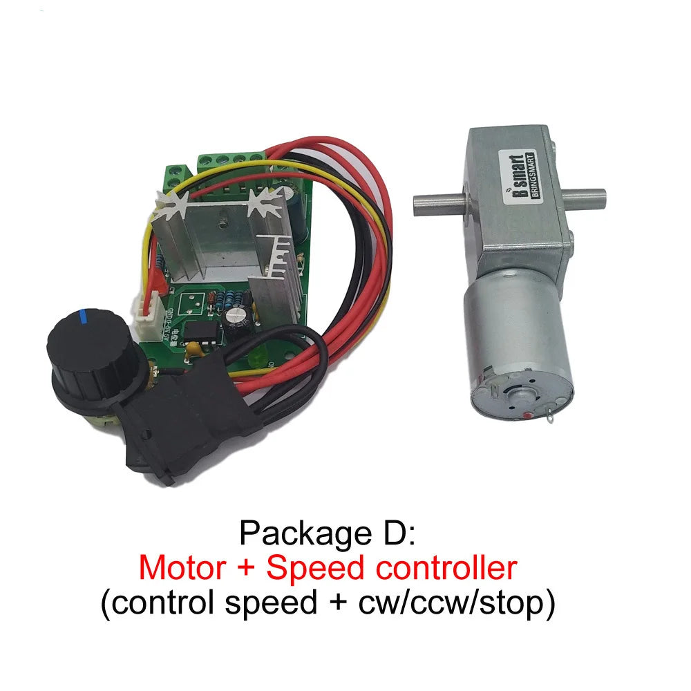 Custom 12V Volt DC Worm Geared Double Shaft Motor 6V Dual Output Shaft Reducer Motors 24V DC Reversed Reduction Self-lock JGY370 Manufacturer