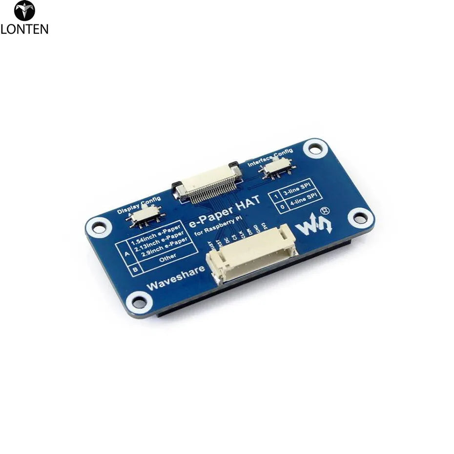 Custom Universal e-Paper Raw Panel Driver HAT Used to drive various SPI interface e-Paper from Manufacturer