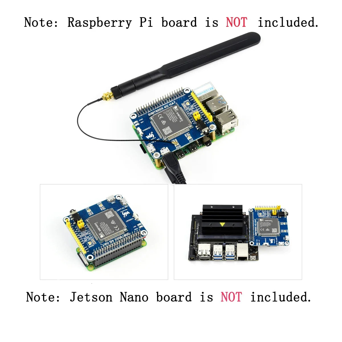 4G LTE GPS Expansion Board for RasPi RPI Raspberry Pi 5 4 Model B 3 3B Plus Zero 2 W Projects HAT Complete Kit Accessories
