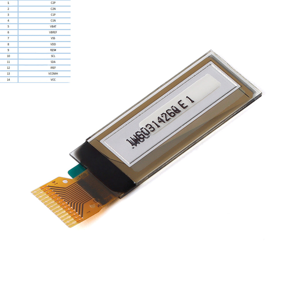 LONTEN 0.91 inch OLED screen 128*32 IIC interface SSD1306 driver white screen display Custom