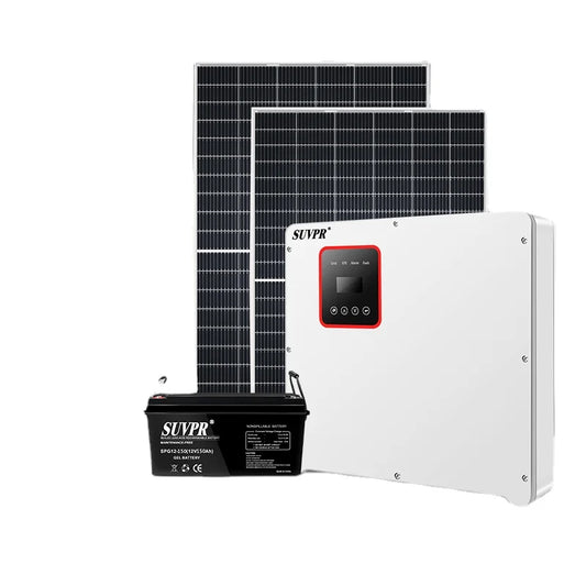 Custom Solar Power Generation System Household 380V High Power Full Set of Photovoltaic Energy Storage Three-phase 10KW Off-grid Manufacturer