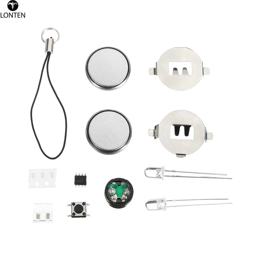 Custom Lonten 5pcs/lot DIY Electronic Music Flash Tree Kit Battery Power LED Flashes Christmas Tree Soldering Practice Board Manufacturer