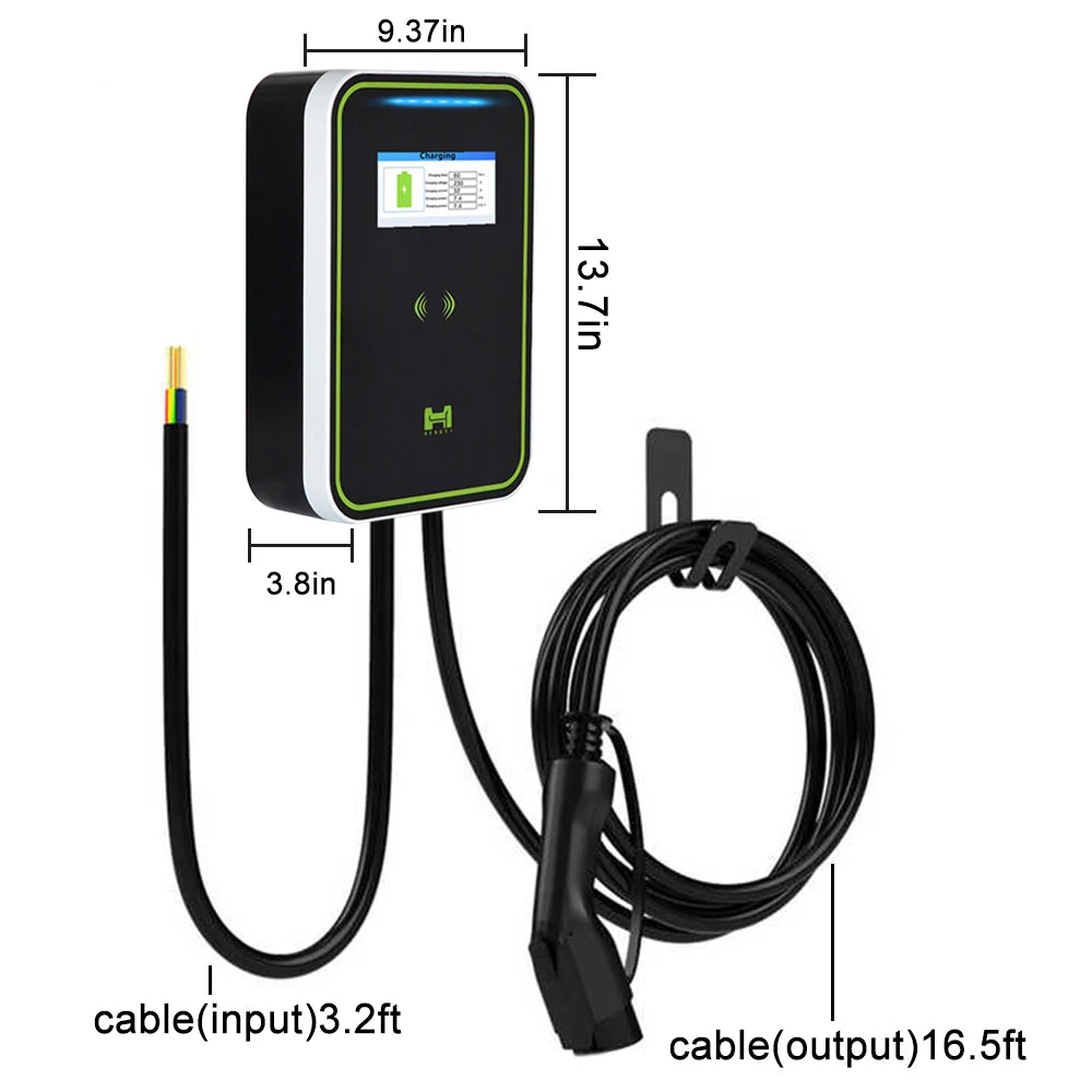 Custom 380V EV Charger 32A type2 Wallbox Station Electric Vehicle Charger 22kw Compatible for All Electric EV Car Manufacturer