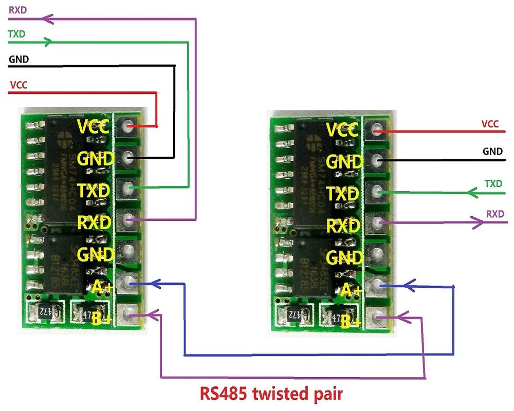 Custom OEM R411B01_5V*3 3pcs 5V mini Automatic switching RS485 to TTL 232 Board RS232 to 485 Module UART Serial port SP485 Repl MAX485 Manufacturer