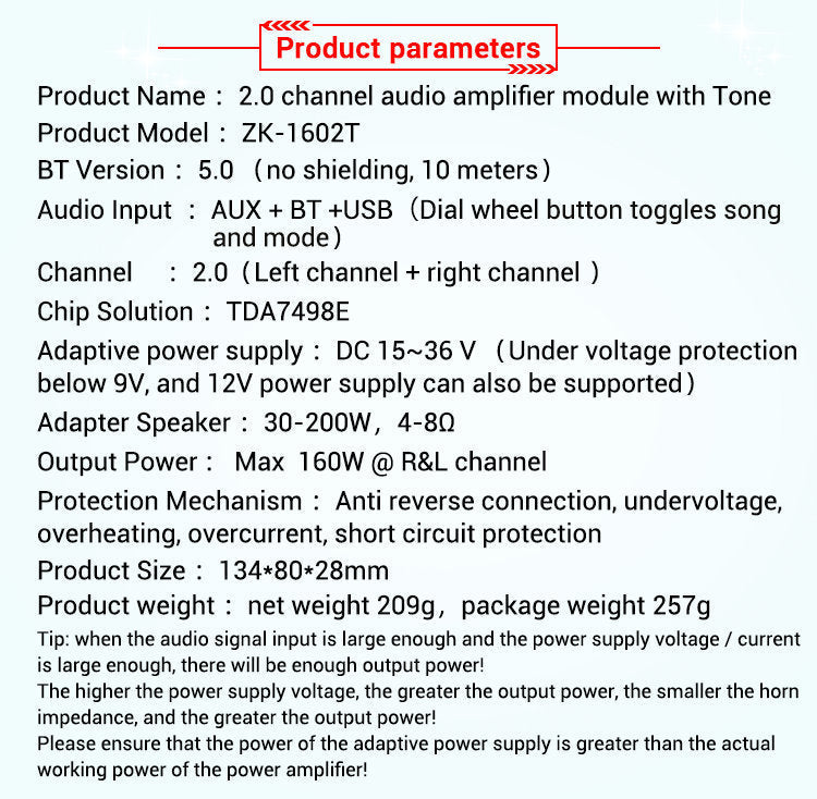 160W + 160W TDA7498E Power Stereo Amplifier Board -Compatible Equalizer Class D Home Theater Subwoofer Audio Amp pcb assembly Custom