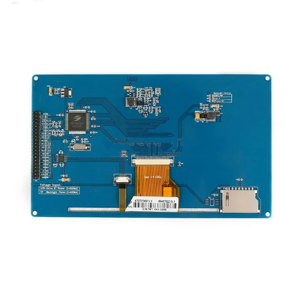 Custom LONTEN 7 inch TFT lcd screen display module 51 MCU driver 800*480  SSD1963 tesistive touch 16/8 parallel port communication Manufacturer