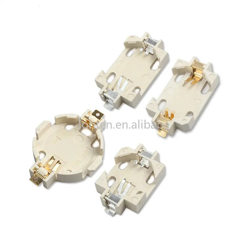 Custom 10PCS CR1220 CR1225 CR2025 CR2032 Button Battery Ibuw Socket Holder Battery Storage Box 2025 2032 Battery Organizer Manufacturer