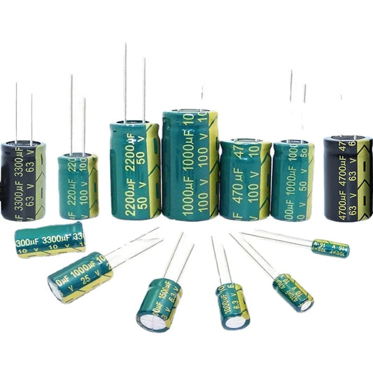 Custom 10-6Pcs Capacitor 100V 200V 250V 400V 450V 500V 2.2UF 4.7UF  6.8UF 8.2UF 15UF 22UF 33UF 47UF 68UF 82UF 100UF 120UF 150UF 330UF Manufacturer