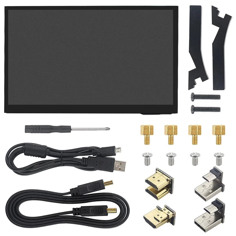 Custom 10.1 inch Raspberry Pi 4B Touch Screen IPS Capacitive LCD 1024x600 Display with Speaker Holder Monitor for Raspberry Pi 4B/3B+ Manufacturer