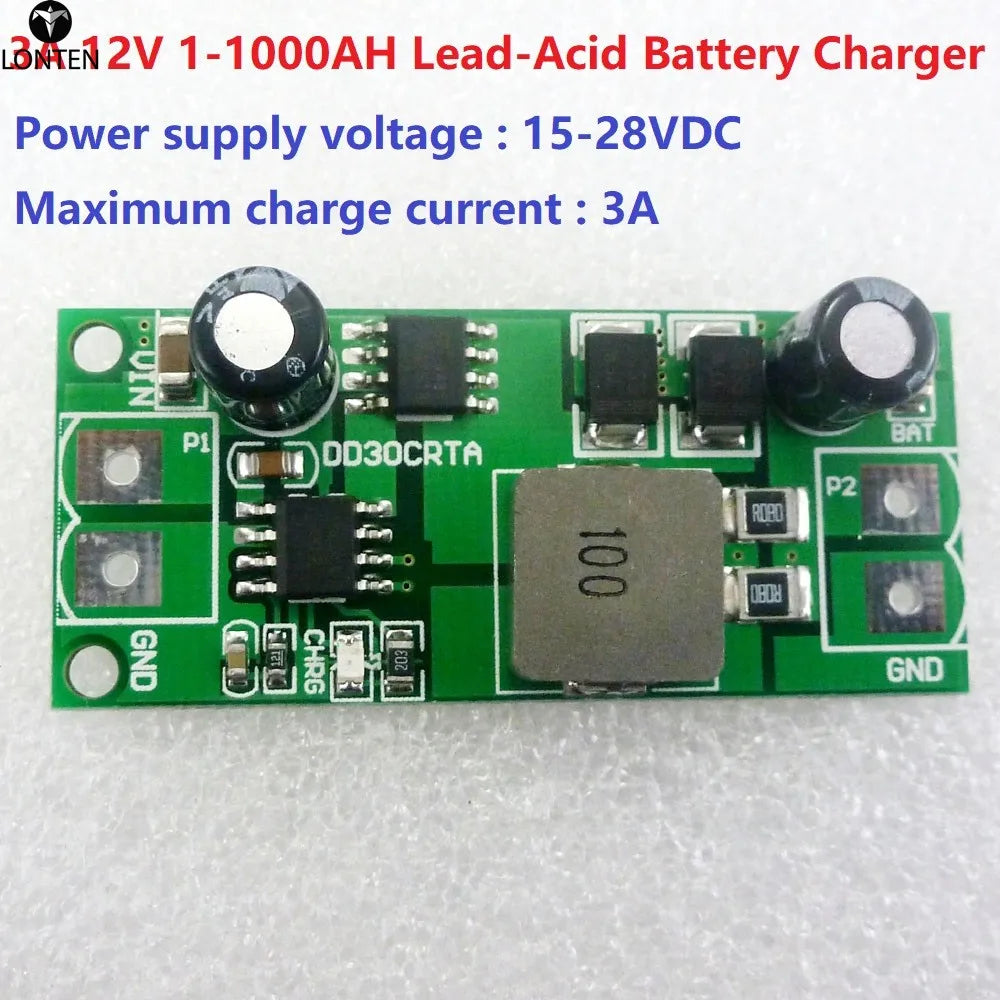 Custom 3A 12V 1-1000AH Lead-Acid Battery accumulator storage cell Charger Charging for UPS Car Solar motorcycles electric road vehicle Manufacturer