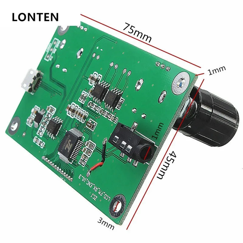 Custom double-sided pcb boards factory multilayer printed circuit board manufacture pcb Digital Stereo FM Radio Receiver Module Manufacturer