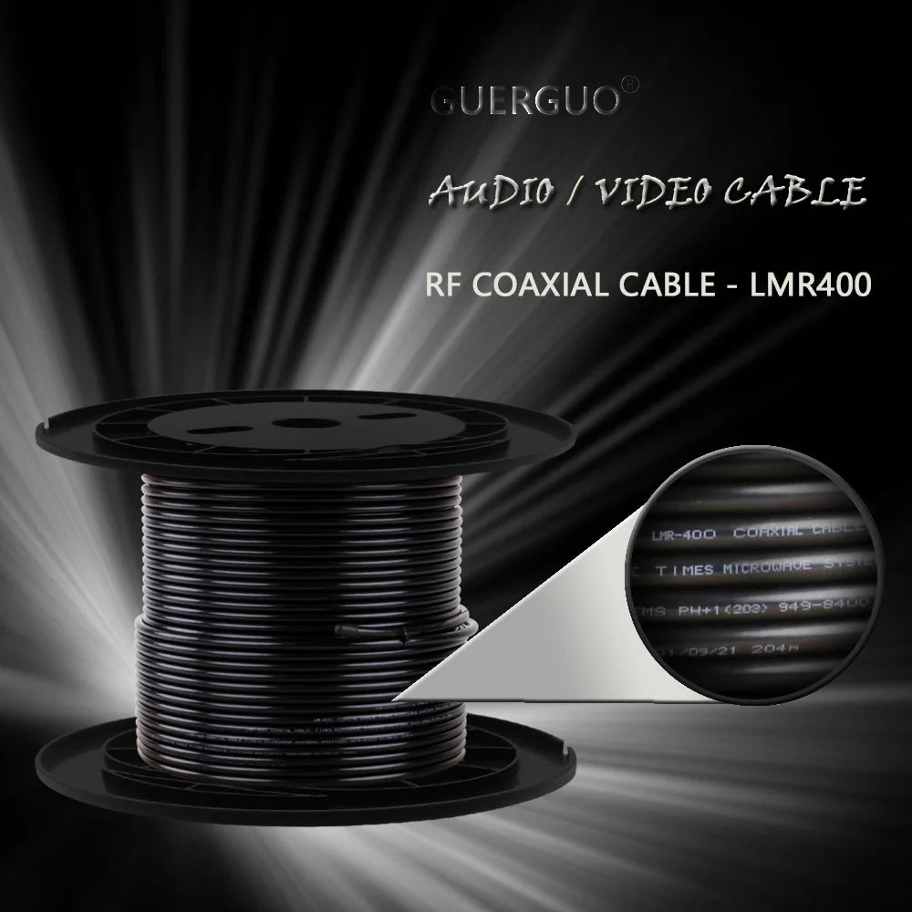 Custom BNC Male to BNC Male Plug LMR400 Cable 50 ohm 50-7 RF Coaxial Extension Jumper Pigtail Adapter RF Connector Cables Manufacturer