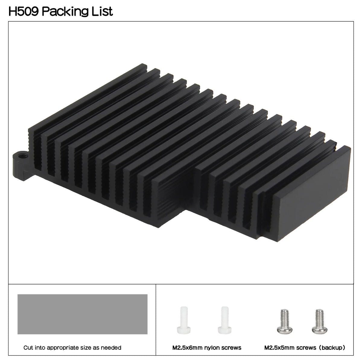 Raspberry Pi 5 Passive Cooler H509 Heatsink