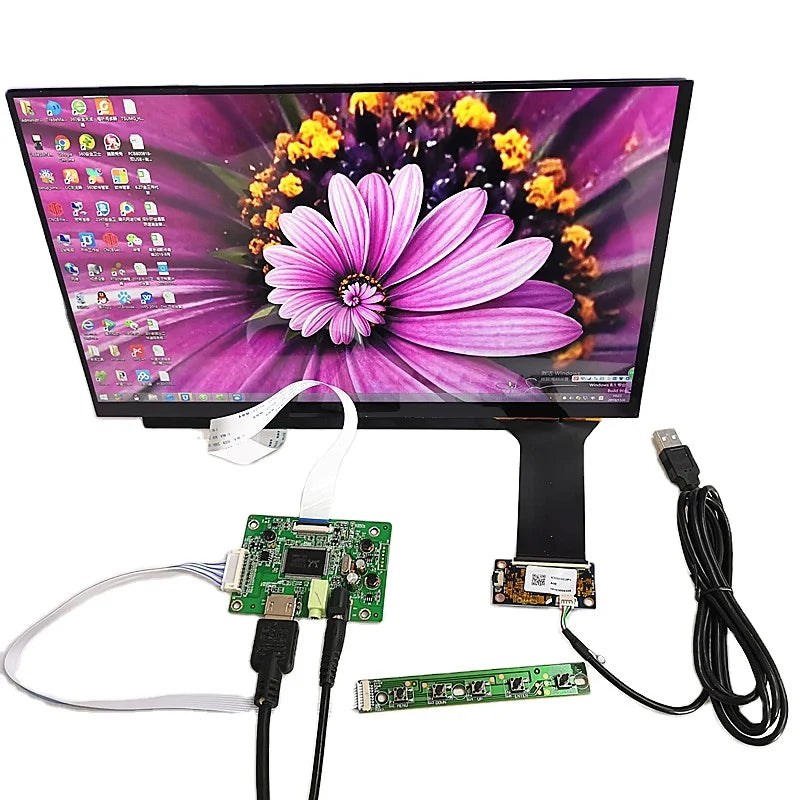 Custom 13.3 inch display capacitive touch module kit1920x1080 IPS HD LCD Module Car Raspberry Pi 3 10 point capacitive touch Monitor Manufacturer