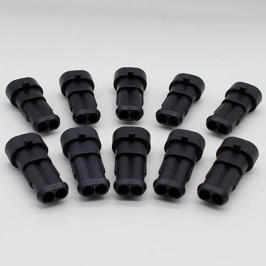 Custom Promotion! 10 Kit 2 Pin Way Waterproof Electrical Wire Connector Plug Manufacturer