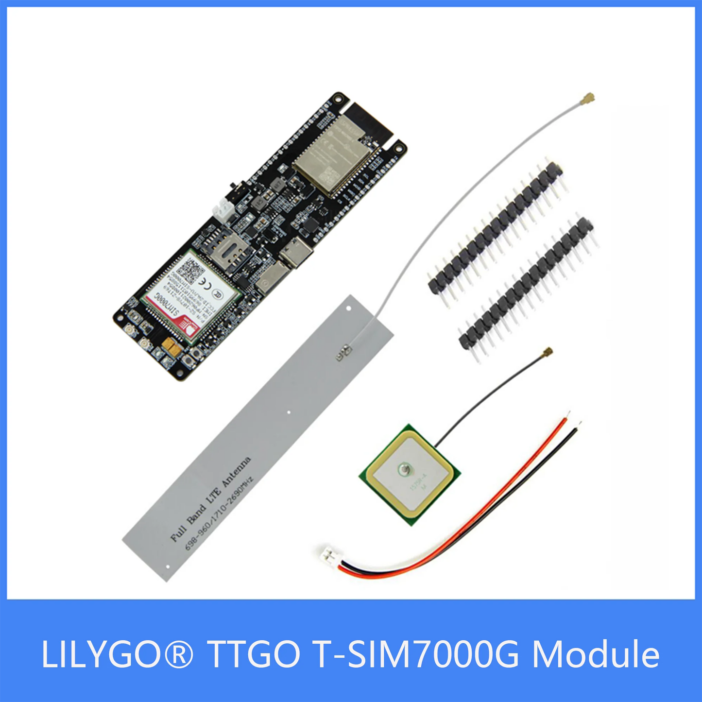 Custom TTGO T-SIM7000G Module ESP32-WROVER-B Chip WiFi BT 18650 Battery Holder Solar Charge Board Manufacturer