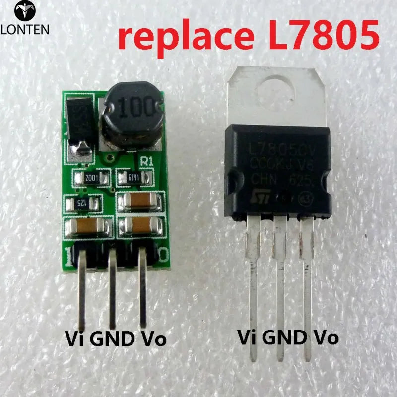 Custom 4012SA_5V*3 3pcs 5W 9V 12V 24V to 5V DC DC Step-Down Buck Converter Module replace TO-220 7805 lm2596 for Pro Mini UNO stm32 Manufacturer