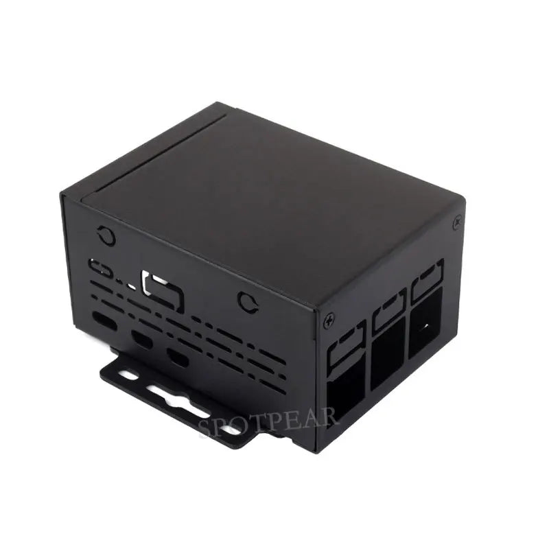 Raspberry Pi 5 Industrial Grade Large Space Metal Case D for PoE HAT/Official Active Cooler PCIe