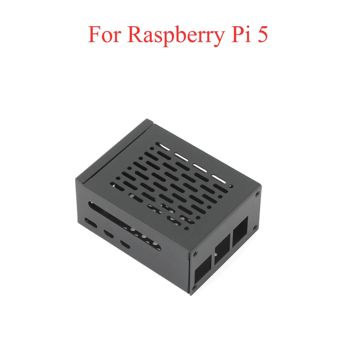 Metal Protective Shell Case Compatible PCle to M.2 SSD Expansion Board Active Cooler Fan for Raspberry Pi 5