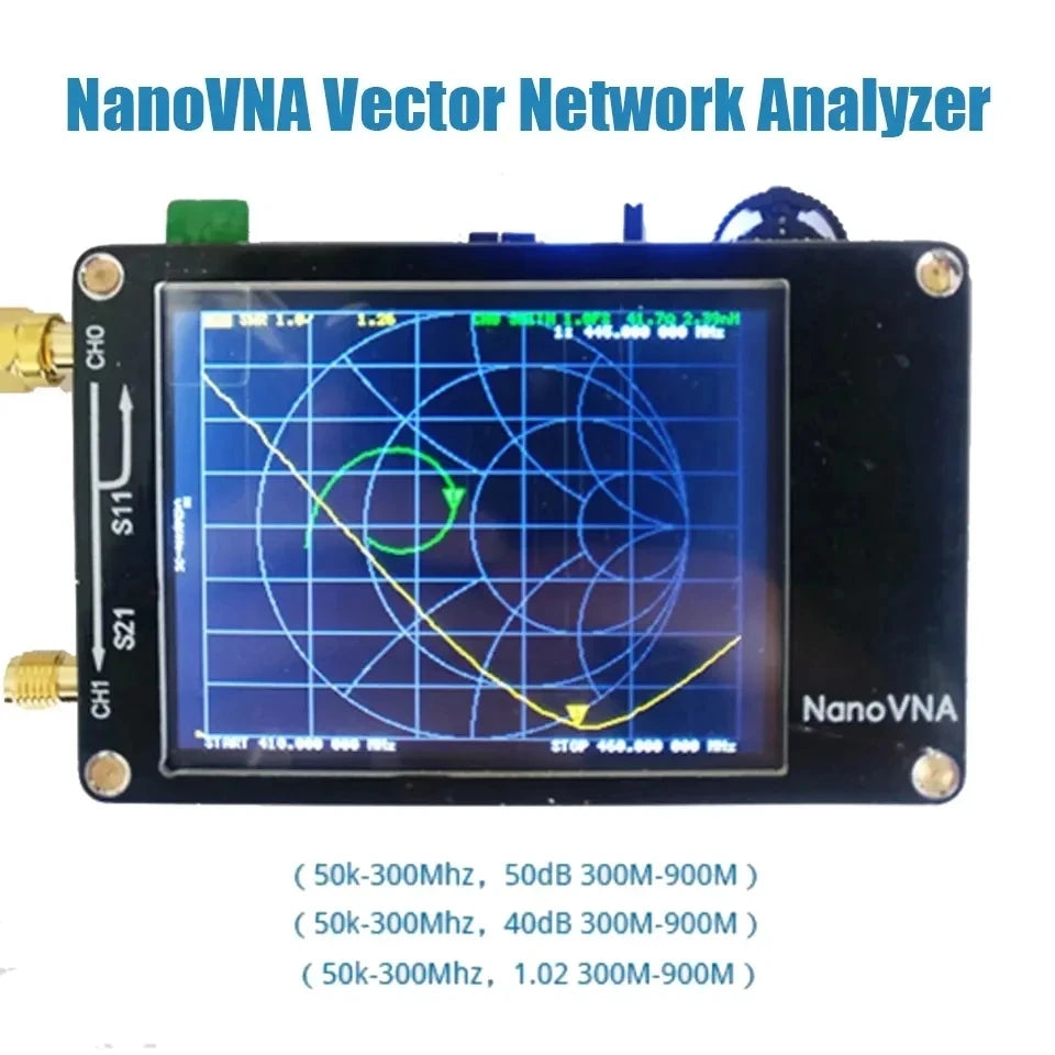 Custom NanoVNA Vector Network Analyzer 50KHz-900MHz Digital Display Touch Screen Shortwave MF HF VHF UHF Antenna Analyzer Standing Wave Manufacturer