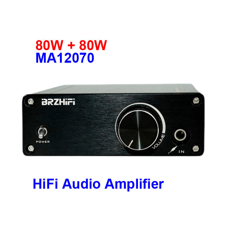 2*80W Infineon MA12070 Digital Audio Power Amp For Speakers 20W~200W HiFi Stereo Amplifier Class D Aux DC15-19V pcb assembly Customize